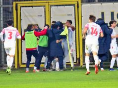 Sport – Calcio – Monterosi – L’esultanza dei biancorossi