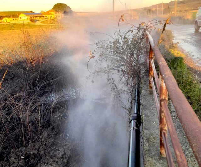 Tarquinia – Incendio a Montericcio